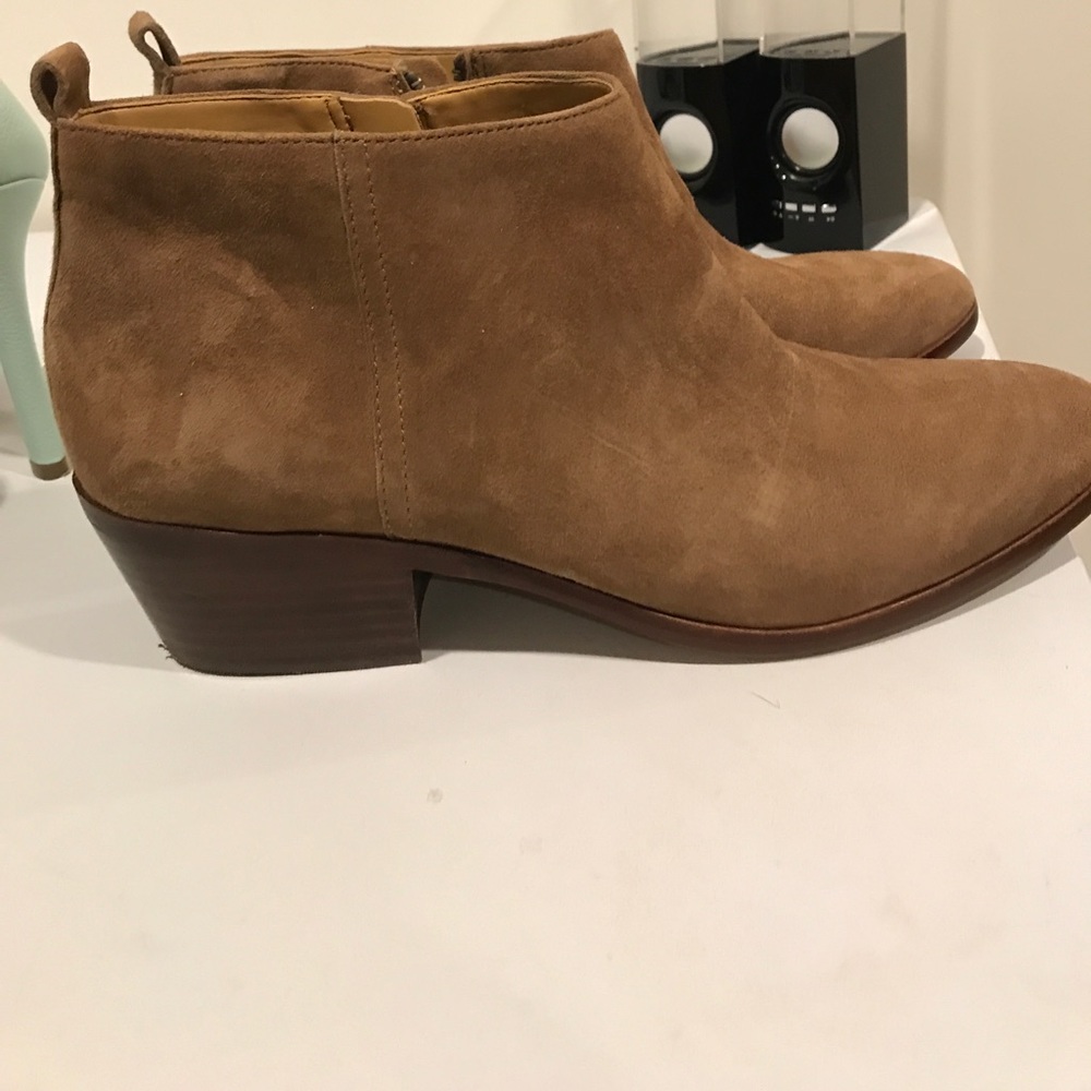 Jcrew western style real suede booties