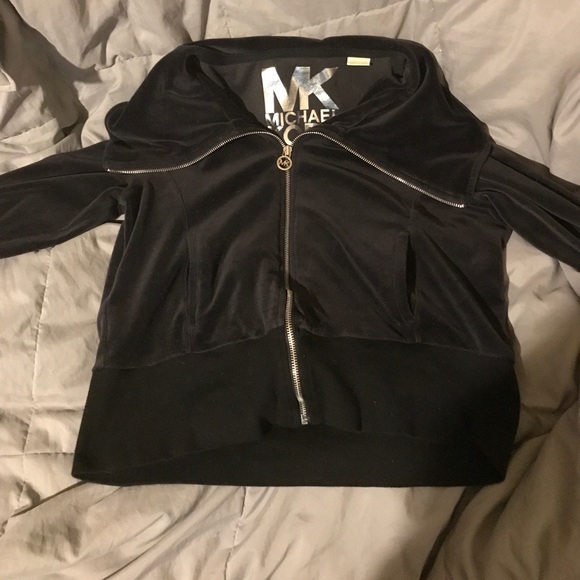 Michael Kors Tops - Michael Kors velour hoodie size XL