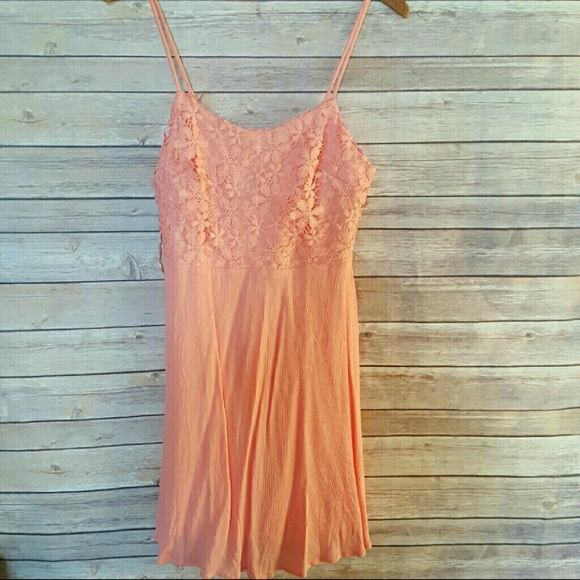Sexy Salmon Pink Strappy  Party Wedding Dress - Picture 3 of 6