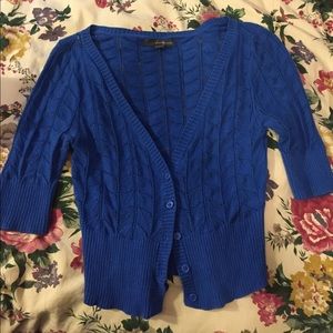 Royal blue cropped sweater