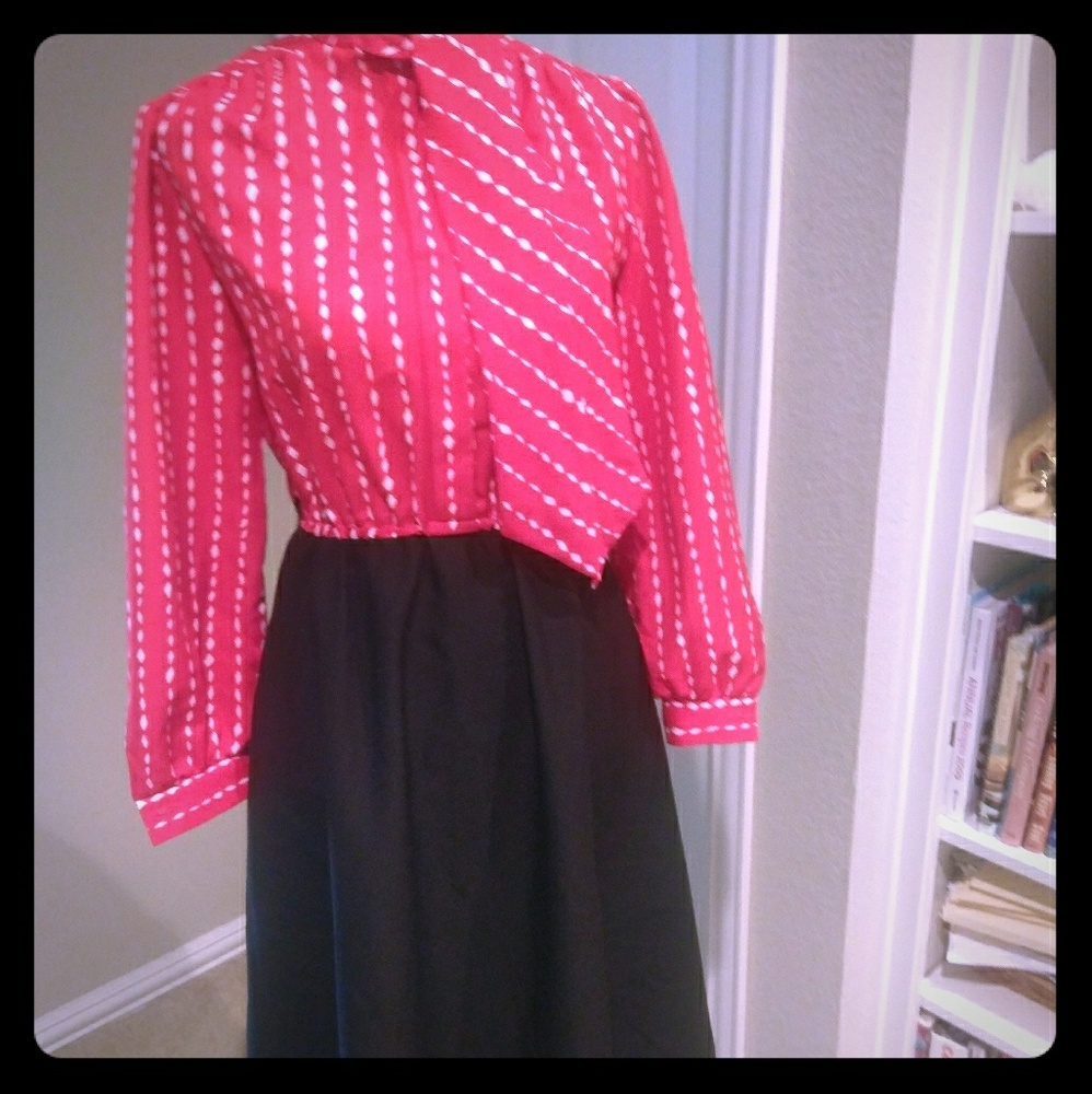 Vintage Red and Black dress