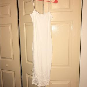 White bodycon dress