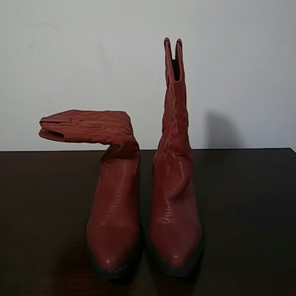 Red cowboy boots