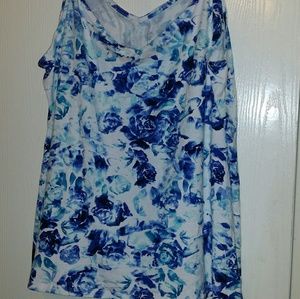 Floral Crochet Trim Cami Top