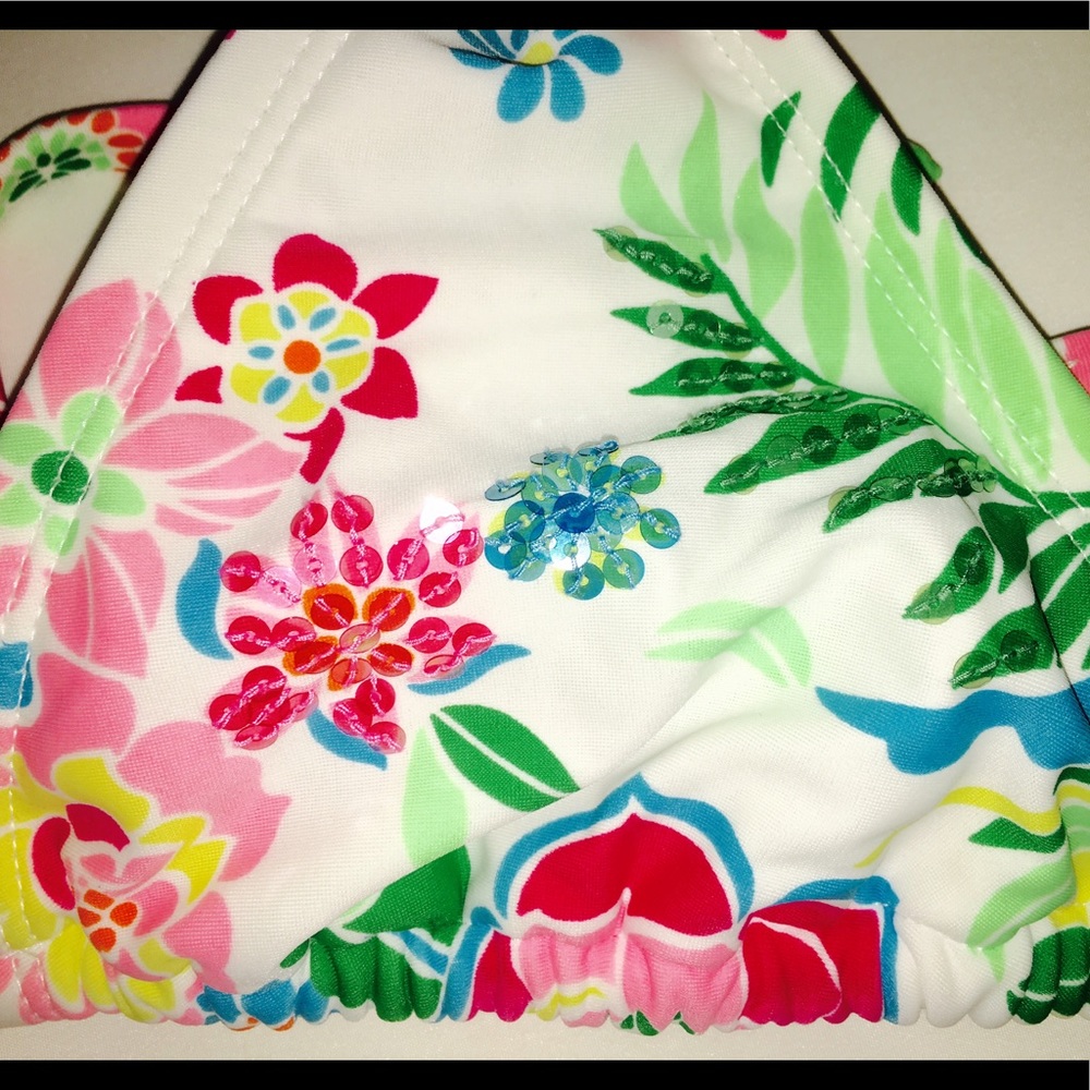 No Boundaries Bikini Top M Multi Colored New