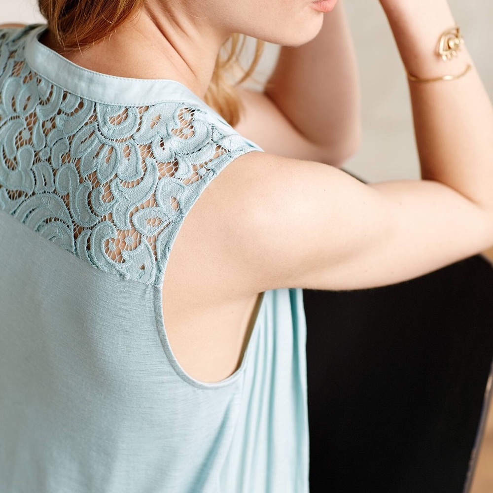 Anthropologie Pintuck Sleeveless Blouse