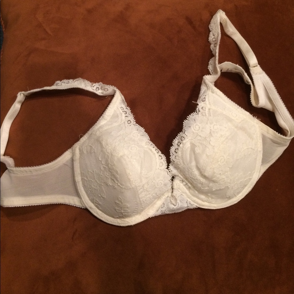 Vintage White Lace Bra