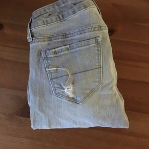 American Eagle gray jeans