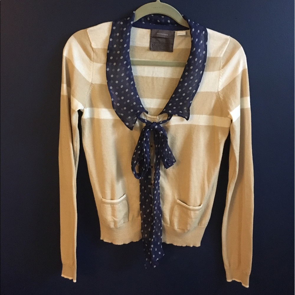 Anthropologie - silk bow sweater by Guinevere