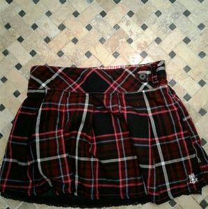 Casual plad skirt