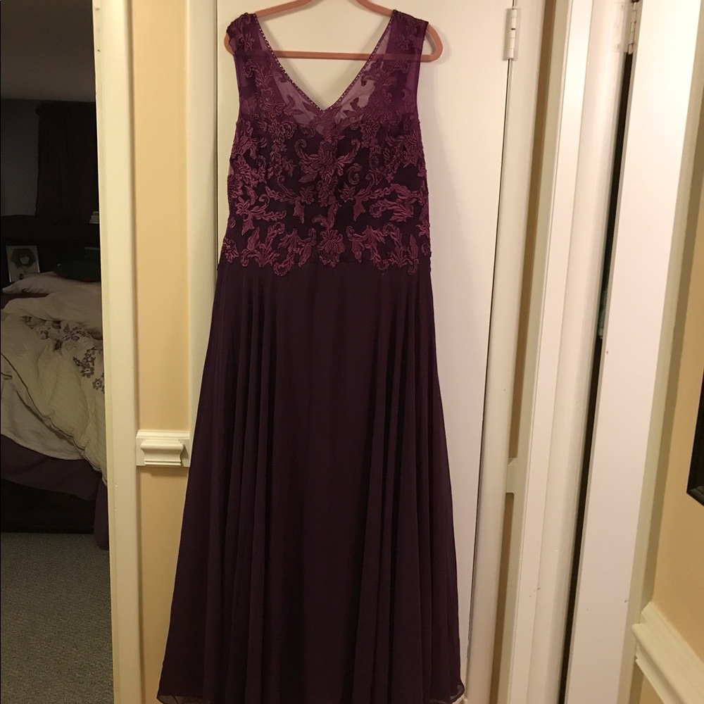 Purple, Fancy, chiffon maxi dress.