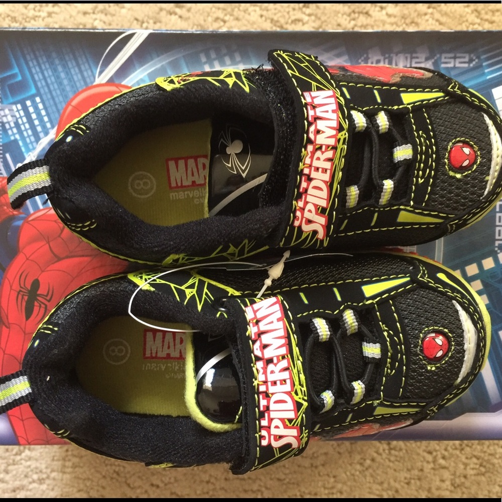 Marvel Spiderman Light Up Athletic Tennis Shoes