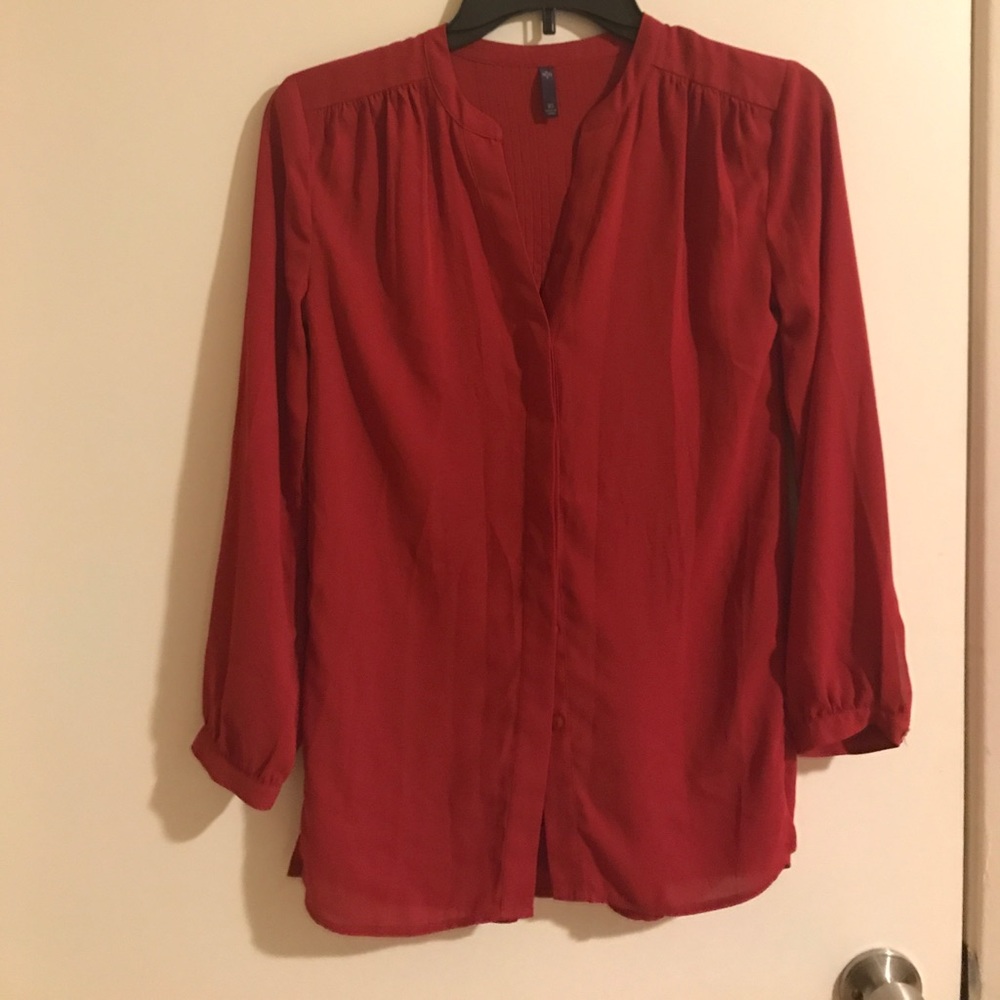 Red shirt. Great for work
