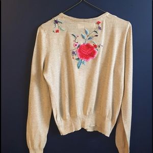 Anthropologie - Sparrow - embroidered cardigan