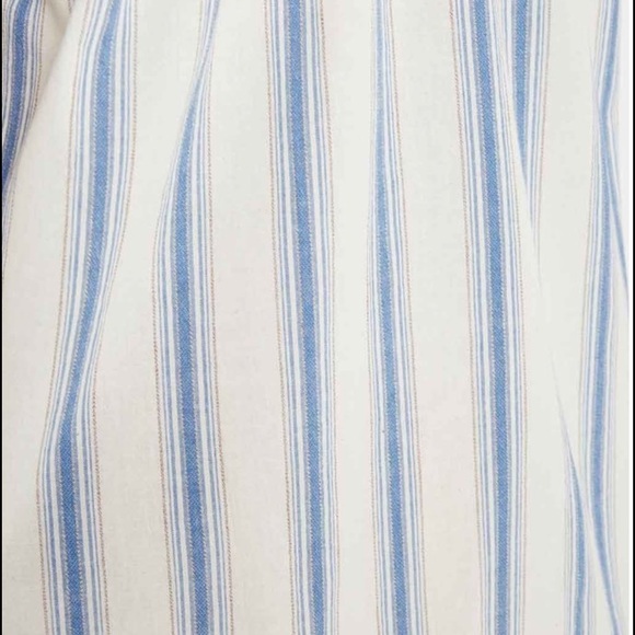 Off the Shoulder Striped Shift Bow Tie Detail Dres - Picture 7 of 7