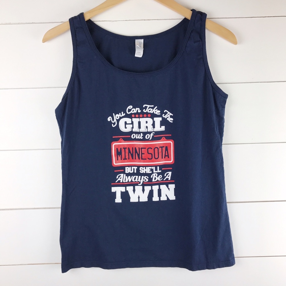 MN Twins Tank L You can take girl out Minnesota