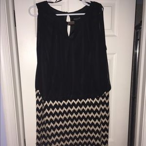 Black and gold dress