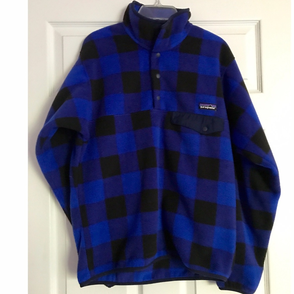 Blue and Black Plaid Patagonia