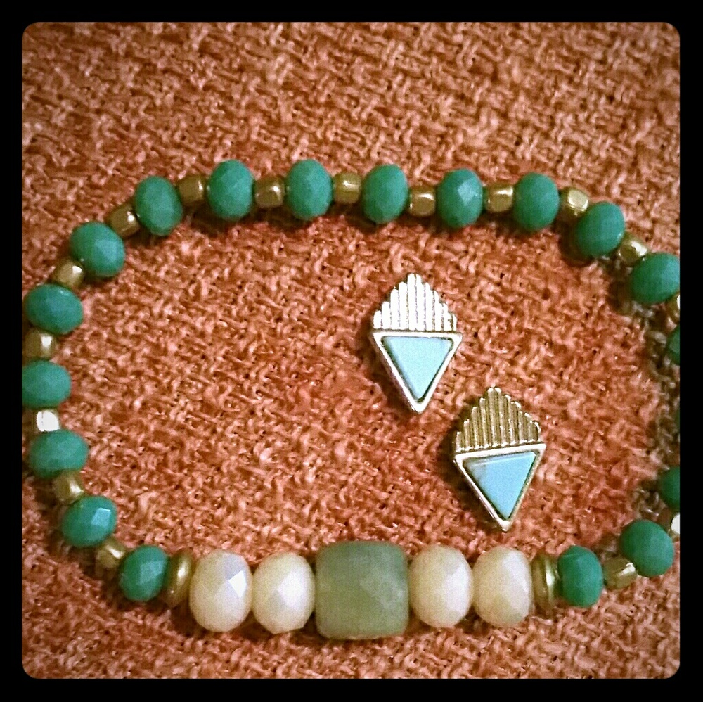Bracelet and Earrings