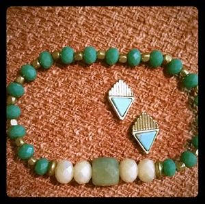 Bracelet and Earrings