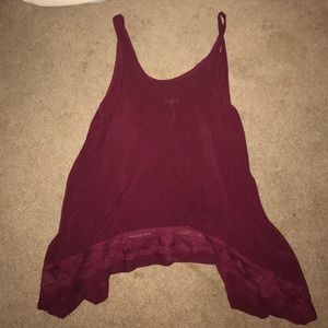 Free people maroon swing tank.