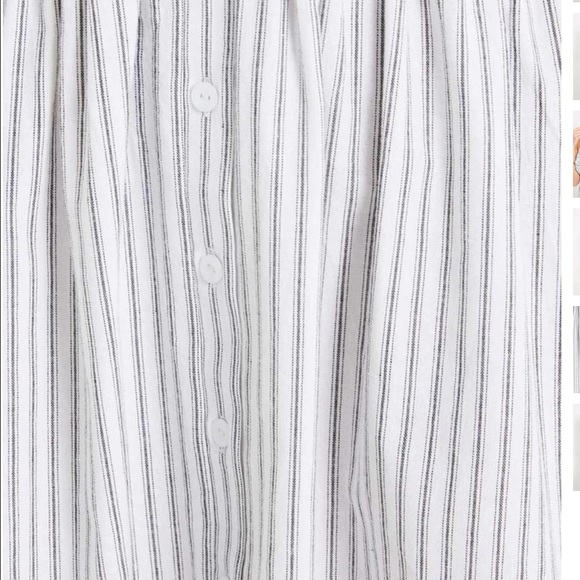 Blue Striped Dress with Front Bow Detail - Picture 6 of 7