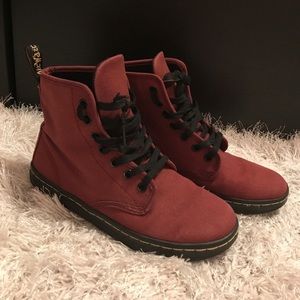 Maroon Doc Martens