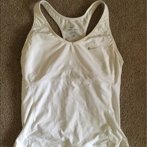 Nike Dri-Fit Athletic Tank Top with Built in Bra