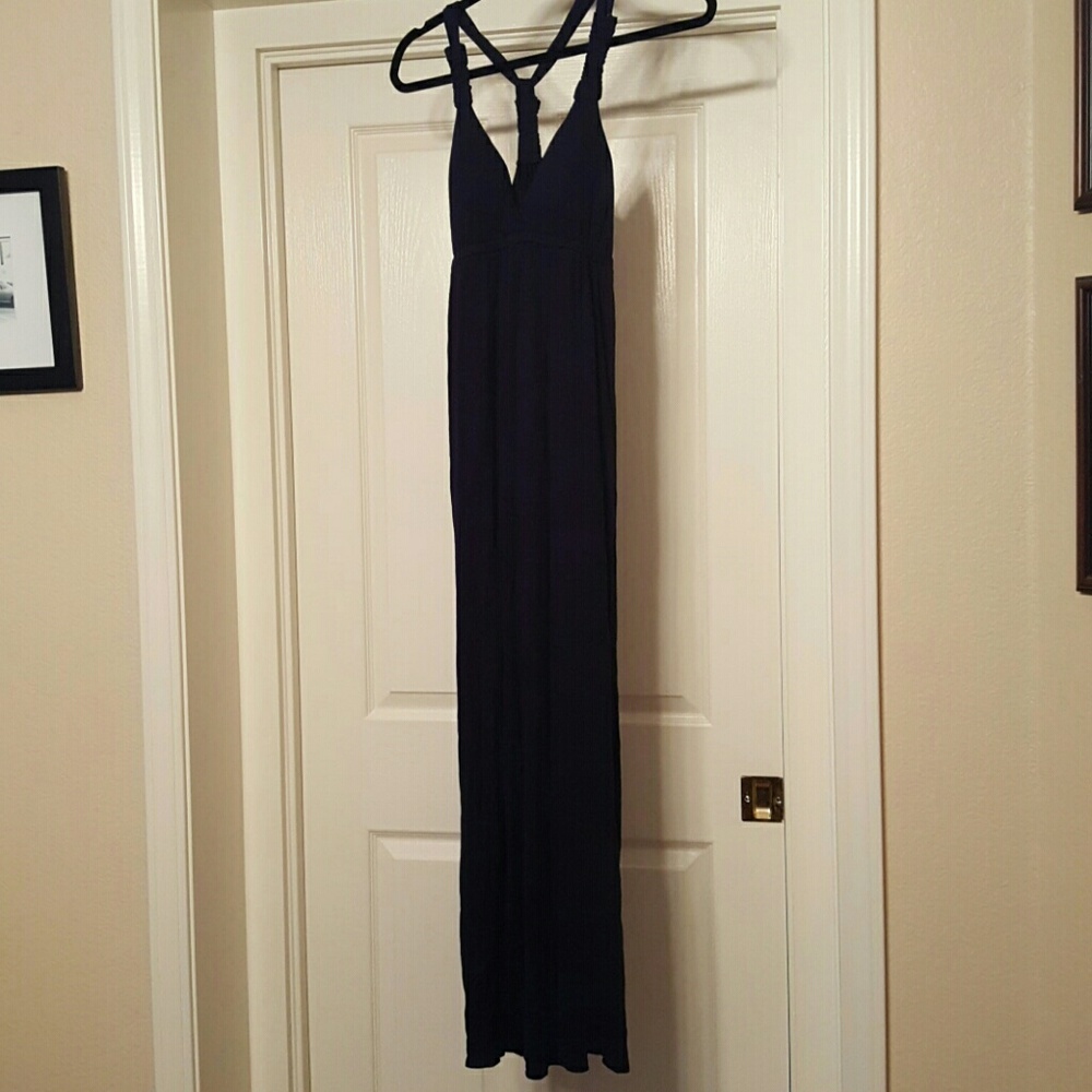 Navy maxi dress