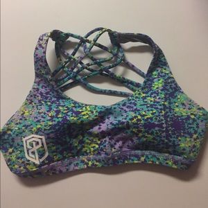 Born Primitive Purple Splash Vitality Sports Bra