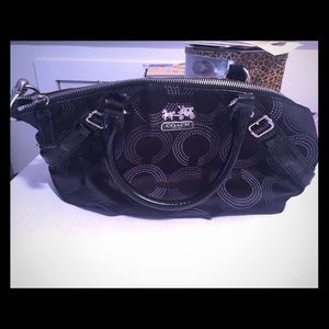 Never used black Coach handbag!