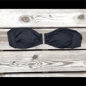 Black Strapless Bikini Top