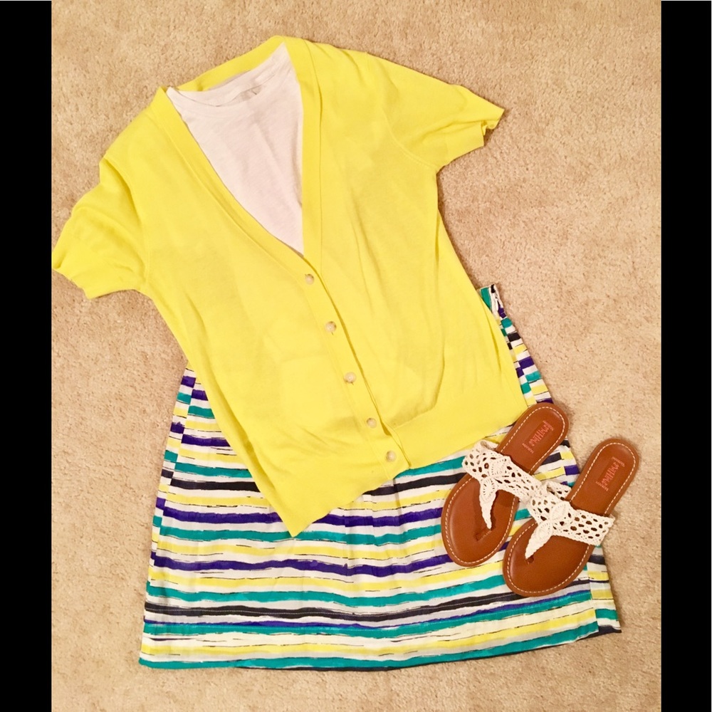 Stunning in Striped Skirt
