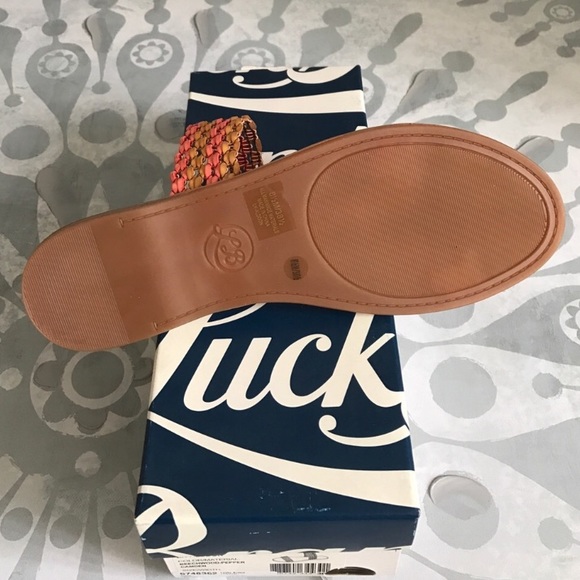 {Lucky Brand} Alddon Pink/Orange Slide Sandal - Picture 7 of 7