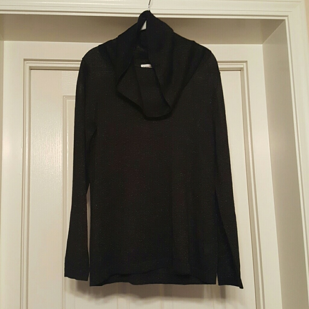 NWOT Black cowl neck sweater