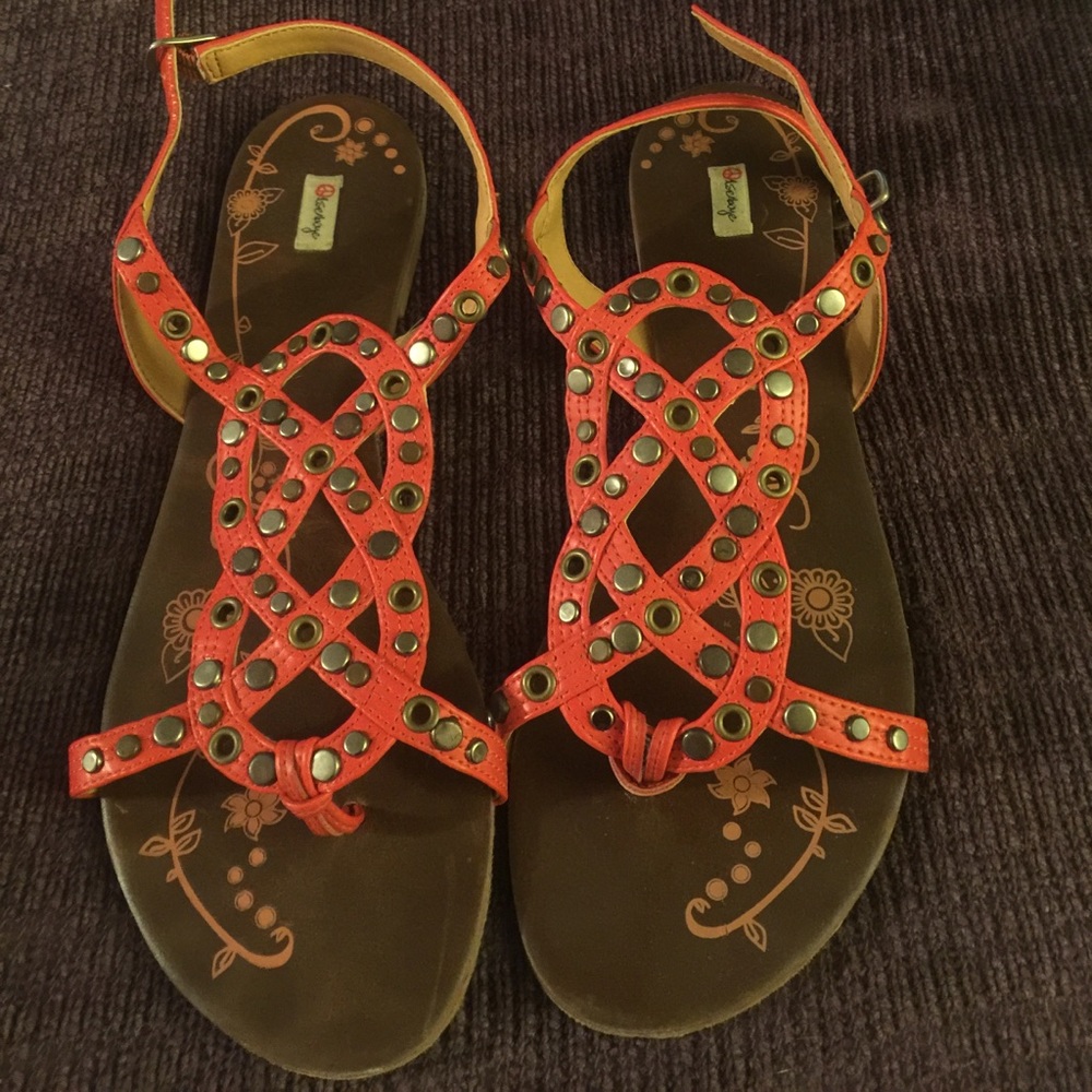 Malibu orange Olsenboye sandals
