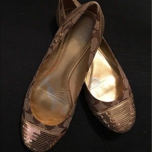 Coach Sequin Flat