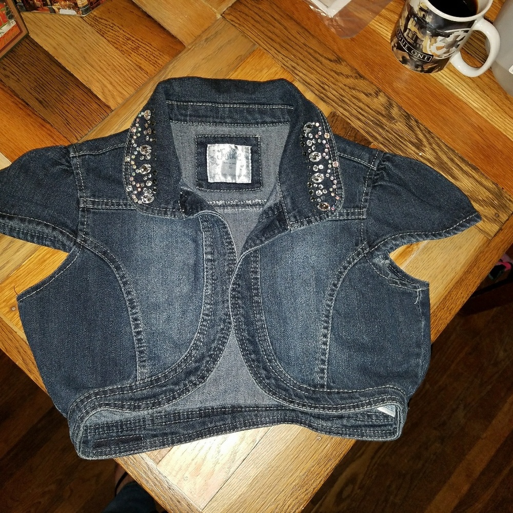 Justice cap sleeve jacket