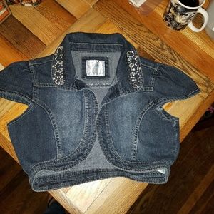 Justice cap sleeve jacket