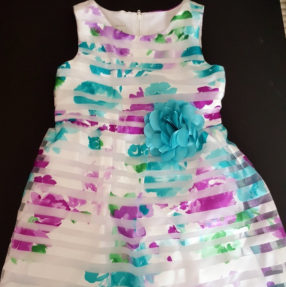 🆕Striped Floral dress
