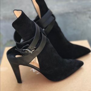 Christian Louboutin ankle strap booties!!