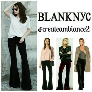 blank nyc velvet flare pants