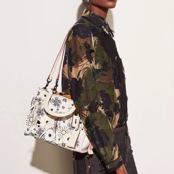 Coach Handbags - COACH 1941 ROGUE 25 W TEA ROSE APPLIQUÉ