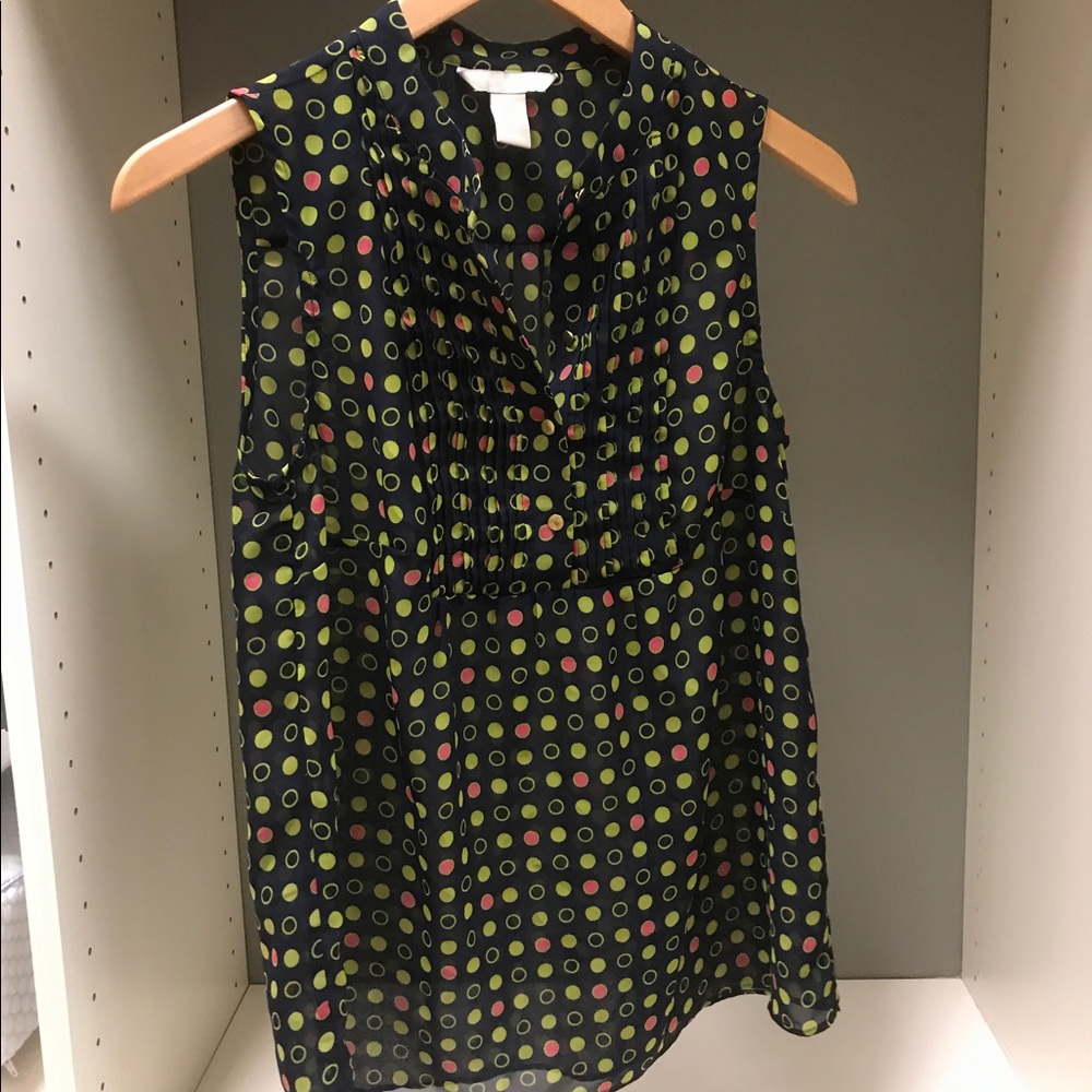 Banana Republic Blouse with polka dots