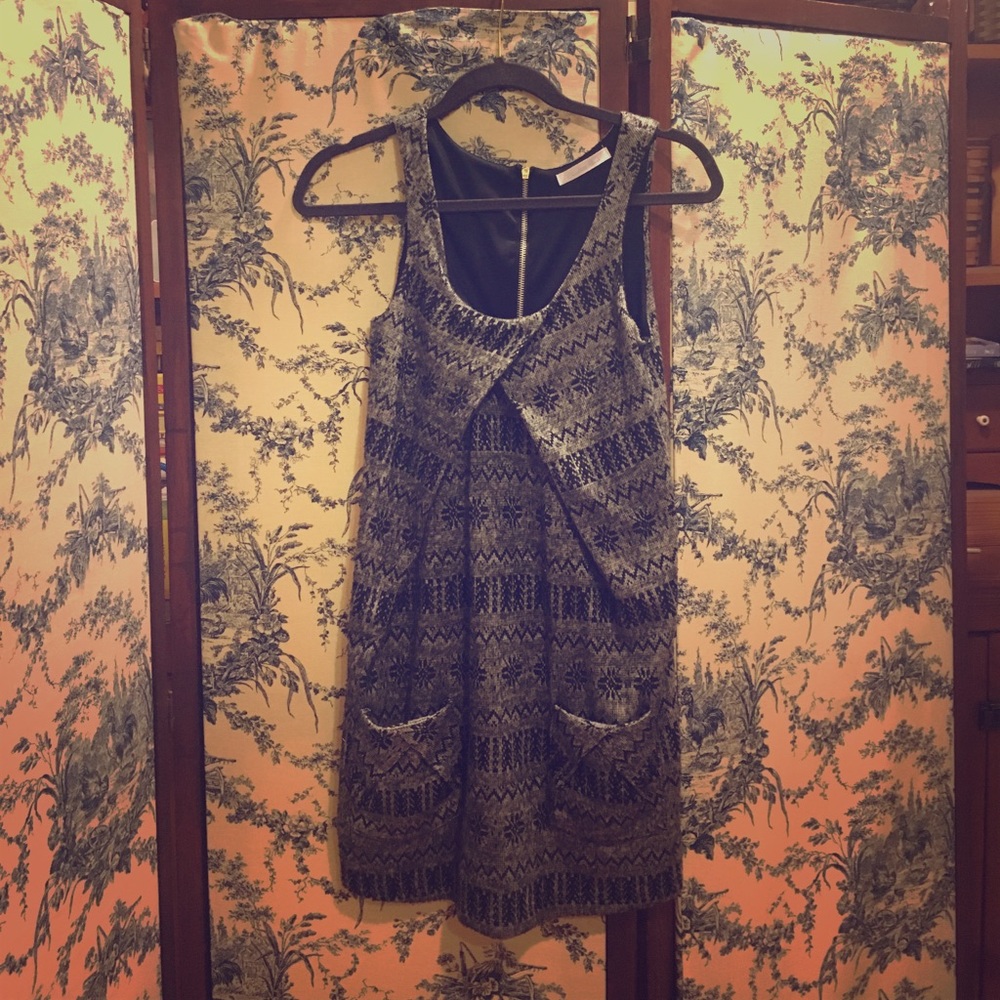 Unique Sweater-Material Dress
