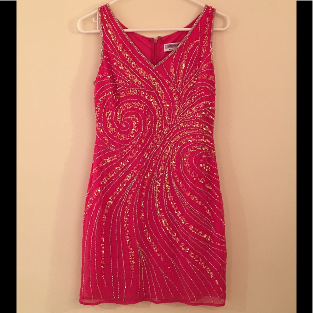 NWT ! Hailey Logan by Adrianna Papell Beaded Dress