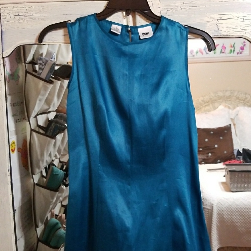 Blue DKNY cocktail dress - Picture 4 of 6
