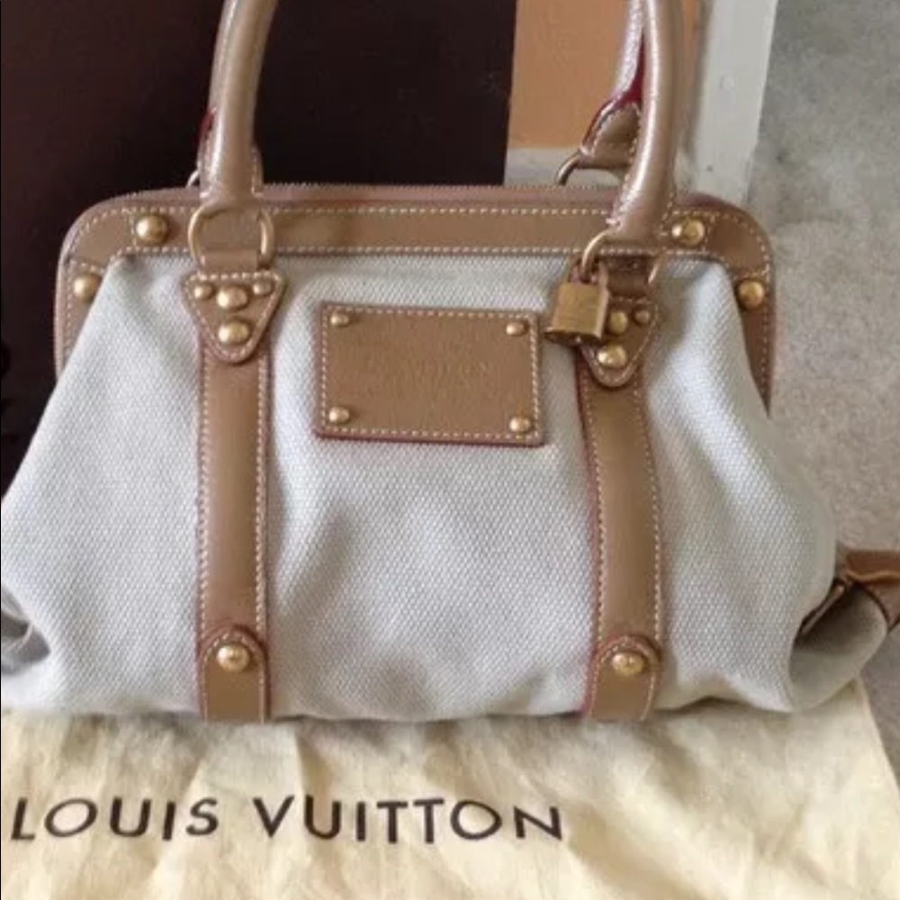 Louis Vuitton Sac De Nuit Taupe Satchel