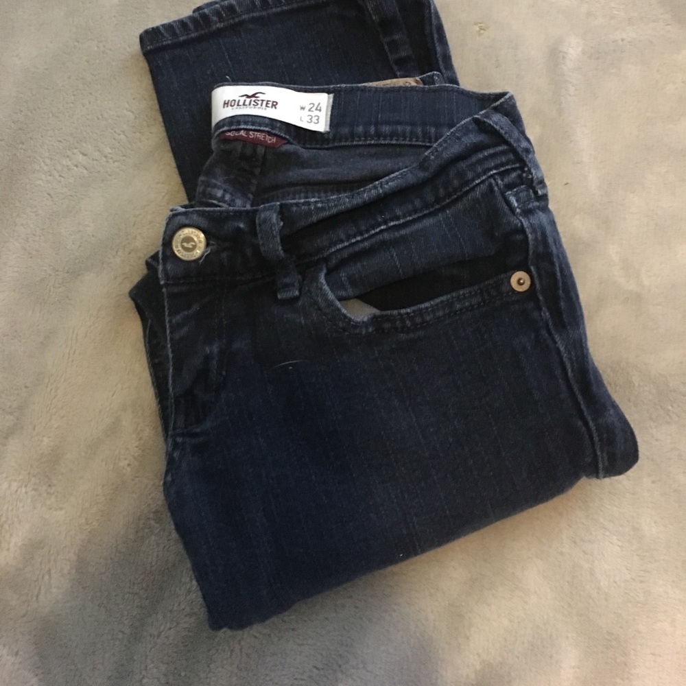 Dark blue jeans