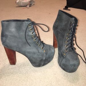 Jeffrey Campbell lace up boots